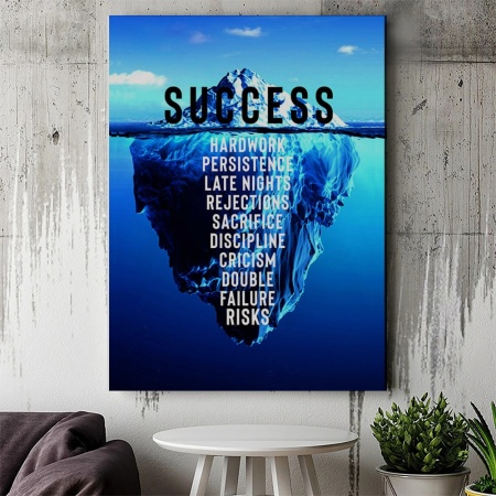 Tablou Canvas Motivational - Success (blue iceberg) - Img 2