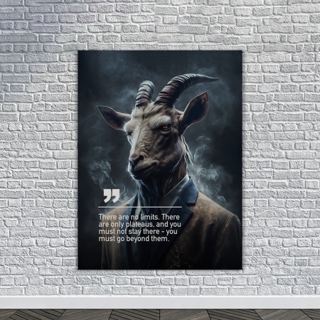 Tablou Canvas Personalizat - Business Animals - Goat - Img 3