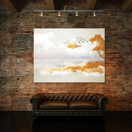 Tablou Canvas Simple Japanese Landscape - Img 4