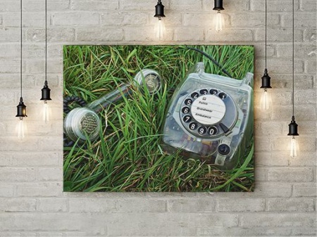 Tablou Canvas Telefon Cu Disc - Img 2