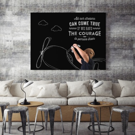 Tablou Motivational - All Dreams Can Come True If We Have The Courage - Img 4