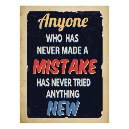 Tablou Motivational - Anyone Who Has Never Done A Mistake - Img 4