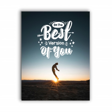 Tablou Motivational - Be The Best Version Of You (Jump) - Img 3
