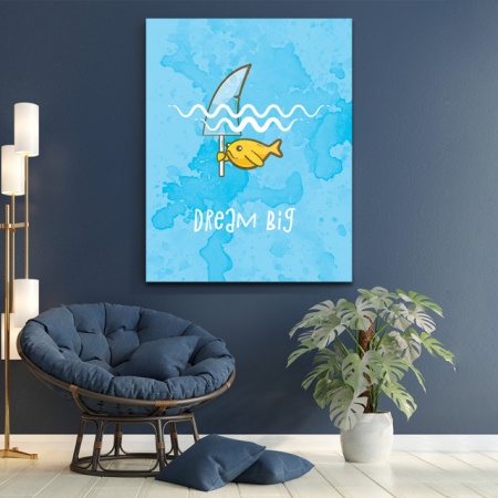 Tablou Motivational - Dream big (fish) - Img 3
