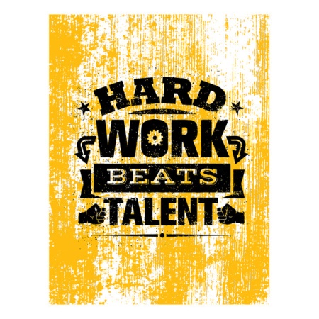 Tablou Motivational - Hard Work Beats Talent - Img 4