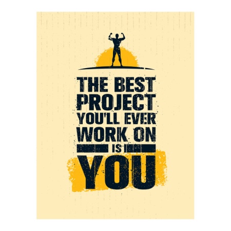Tablou Motivational - The Best Project Is You - Img 4