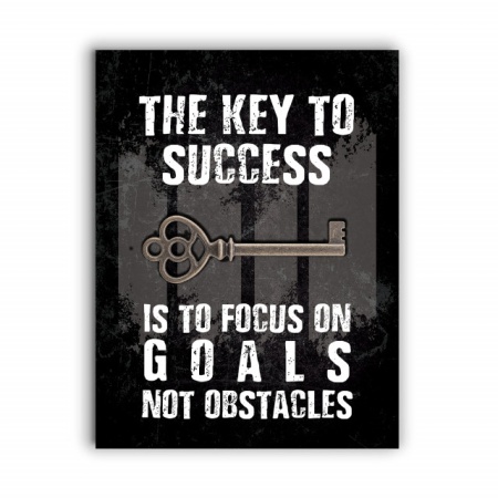 Tablou Motivational - The Key To Success (Old Grunge) - Img 4