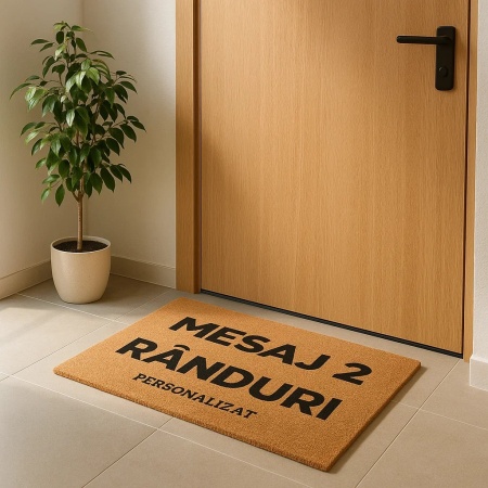Covor de intrare personalizat - 60x40cm - mesaj 2 randuri - Img 2