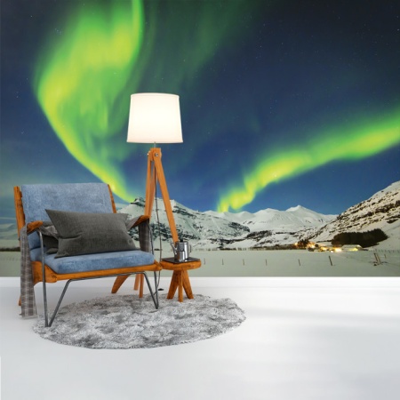 Foto tapet Northern lights - Img 3