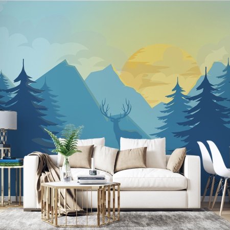 Fototapet Blue forest (FTD100027) - Img 3