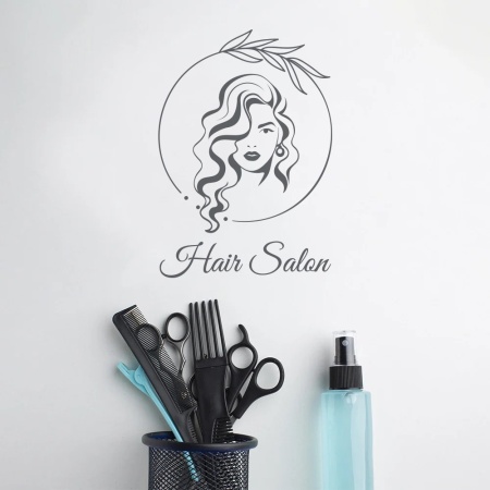 Hair Salon (circle with leaves) - Img 4