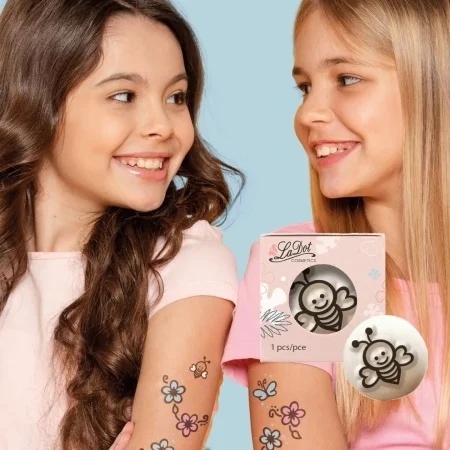 Ștampilă ceramică tatuaje temporare LaDot Cosmetics, S – Albinuță - Img 5