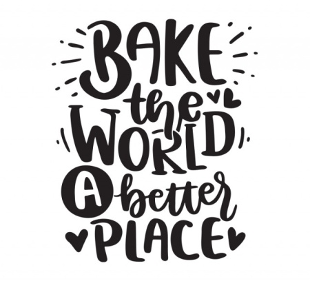 Sticker Bucatarie - Bake the world a better place - Img 2