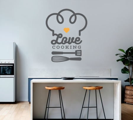 Sticker Bucatarie - Love cooking - Img 3