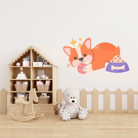 Sticker Copii - Cute corgi - Img 3