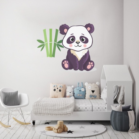 Sticker Copii - Ursulet panda si bambus - Img 3
