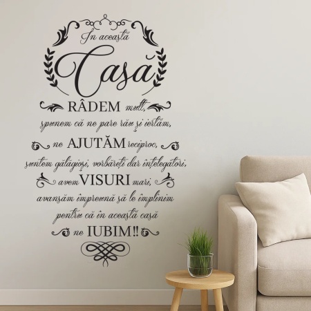 Sticker de perete “În această Casă” pentru familie - Img 10