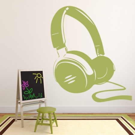 Sticker de Perete Headphones Music - Img 3