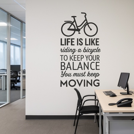 Sticker De Perete Life Is Like Riding A Bicycle