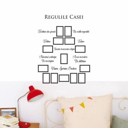 Sticker De Perete Regulile Casei