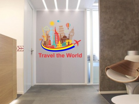 Sticker De Perete Travel The World - Img 3