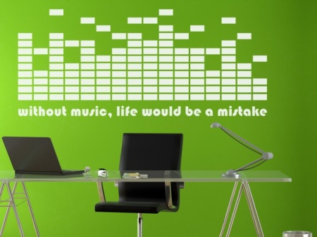 Sticker De Perete Without Music, Life Would Be A Mistake - Img 3