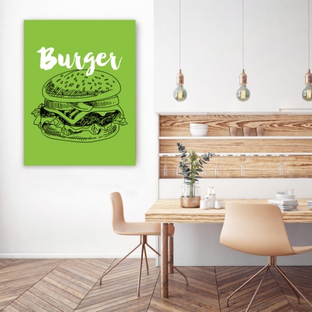Tablou Bucatarie - Burger Retro - Img 3