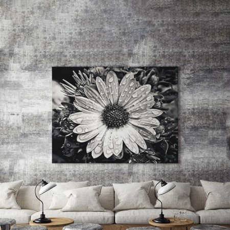 Tablou Canvas Black An White Flower - Img 4