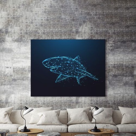 Tablou Canvas Cyber Shark - Img 4