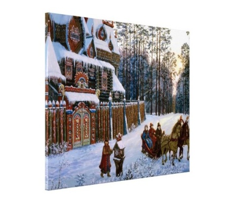 Tablou Canvas Efect Pictura - Iarna pe ulita - Img 3