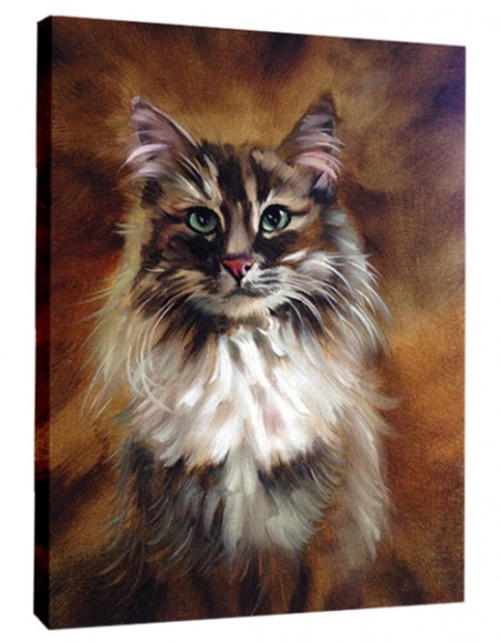 Tablou Canvas Efect Pictura - Pisica - Img 3
