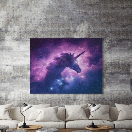 Tablou Canvas Galaxy Unicorn - Img 4