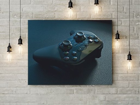 Tablou Canvas Joystick Albastru - Img 3