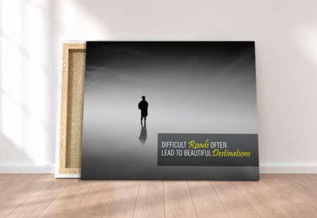 Tablou Canvas Motivational - Difficult Roads - Img 6