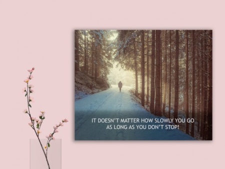 Tablou Canvas Motivational - Just Walk! - Img 4