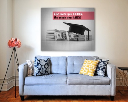 Tablou Canvas Motivational - The More You Learn - Img 6