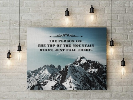 Tablou Canvas Motivational - Top Of The Mountain - Img 4