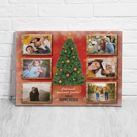 Tablou Canvas Personalizat - Craciunul inseamna familie - Img 2