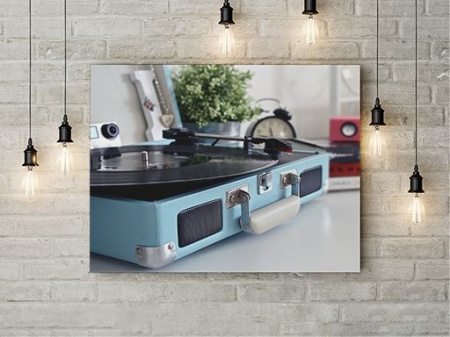 Tablou Canvas Pick-up In A Blue Box - Img 2
