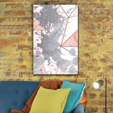 Tablou canvas - Silver Splash on Marble (ZAZ 127) - Img 3
