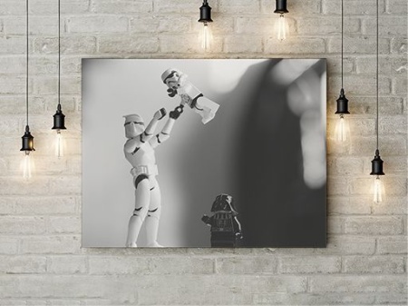 Tablou Canvas Stormtroopers And Darth Vader - Img 2
