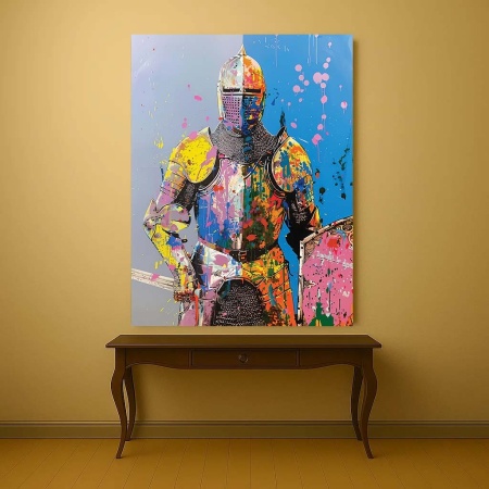 Tablou Canvas - Urban Art Knight - Img 4