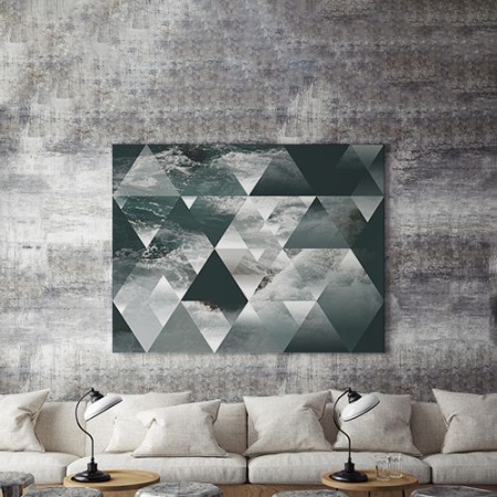 Tablou Canvas Valuri Si Forme Geometrice - Img 3