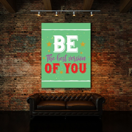 Tablou Motivational - Be The Best Version Of You (Typography) - Img 3