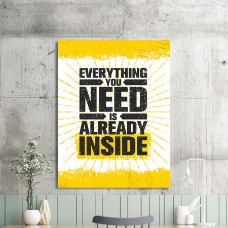 Tablou Motivational - Everything You Need Is Already Inside - Img 2