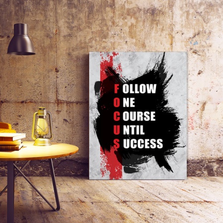 Tablou Motivational - Focus (Crosswords) - Img 2