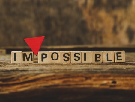 Tablou Motivational - Impossible (Scrabble) - Img 2