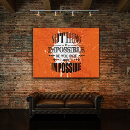 Tablou Motivational - Nothing Is Impossible - Img 3