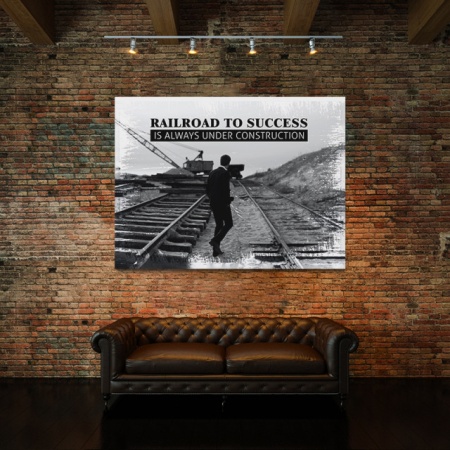 Tablou Motivational - Railroad To Success - Img 3