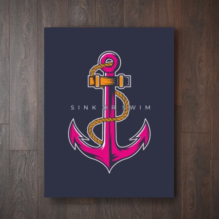 Tablou Motivational - Sink or Swim - Img 3